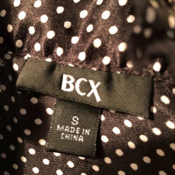 Black and white satin women's blouse - Picture 5 of 5